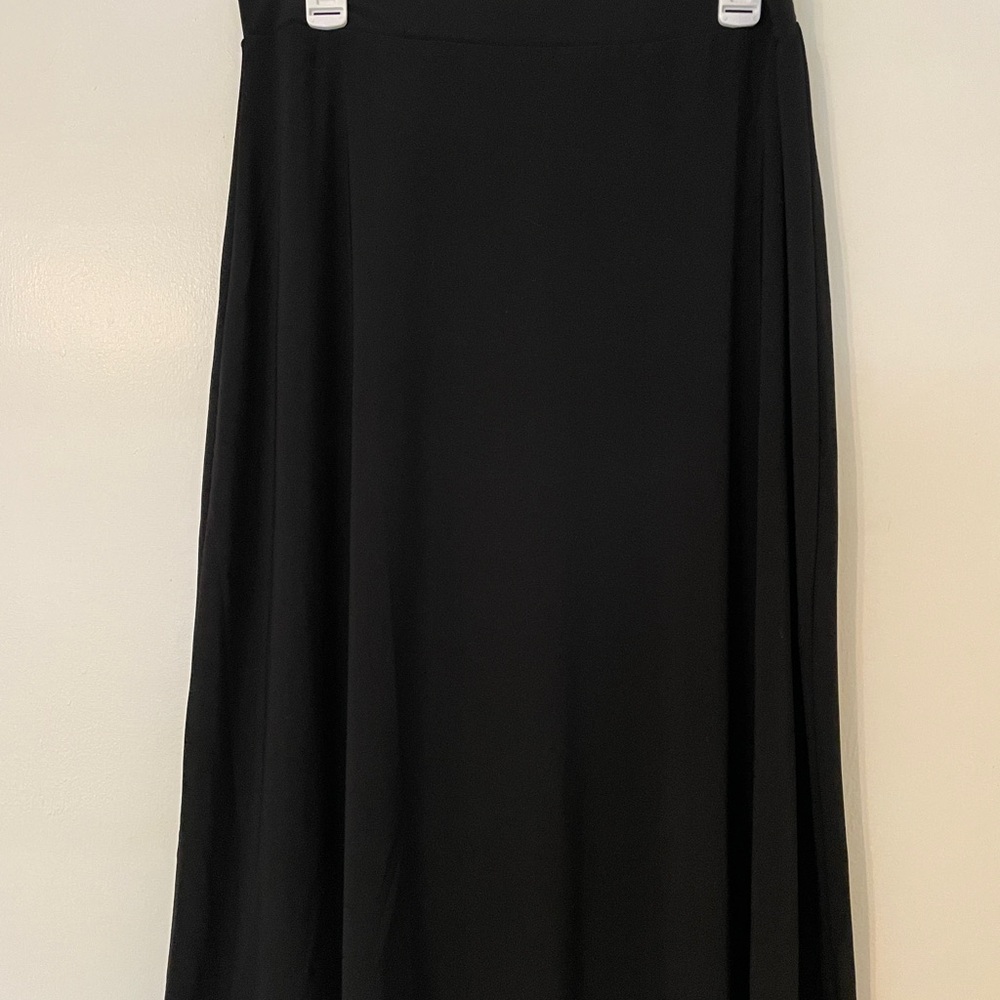 Evan Picone Classic Black A-Line Skirt